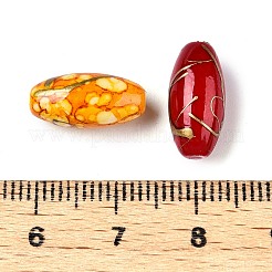 Лакированные бусины из акрила  DACR-N002-01