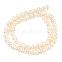 Нити из натурального культивированного пресноводного жемчуга PEAR-RM241213-2