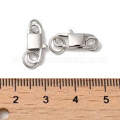 Антикоррозийное родиевое покрытие 925 стерлингового серебра застежки-лобстеры&nbsp;STER-D006-16P