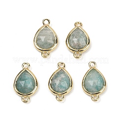 Подвески с граненым соединителем из натуральных смешанных драгоценных камней G-L514-048P