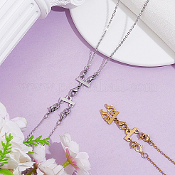 2 шт. 2-х цветный удлинитель цепи из нержавеющей стали&nbsp;FIND-GO0004-17B