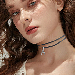 4 шт. 4 стиля ожерелья-чокеры из бархата и искусственной кожи&nbsp;NJEW-SC0001-73