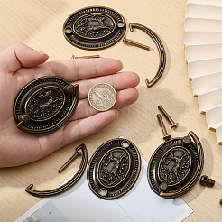 Legierung und Eisen für Schranktürgriff kleiner Ring&nbsp;FIND-CA0010-74