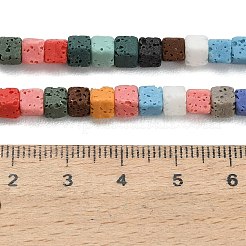 Synthetische Lavasteinperlenstränge&nbsp;G-A317-E01-01