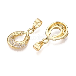 Латунные подвески с кубическим цирконием&nbsp;KK-D536-13G