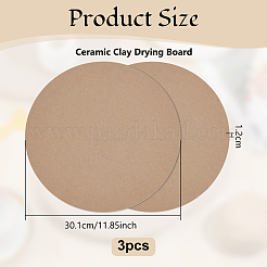 Planches rondes en bois MDF&nbsp;TOOL-WH0059-076A