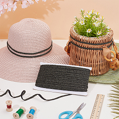 Плетеная кружевная отделка из полиэстера&nbsp;OCOR-WH0110-14C