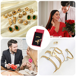 15 шт. Картонные шкатулки для украшений с ромбовидной текстурой&nbsp;CBOX-DJ0001-03C