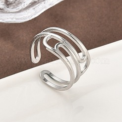 Кольца-манжеты из нержавеющей стали 304 для женщин&nbsp;RJEW-A079-08B-P