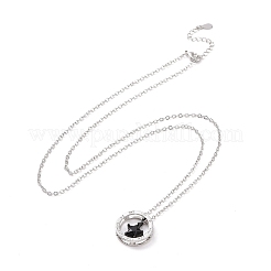 Ожерелье с подвеской в виде звезды из кубического циркония NJEW-G073-01B-B