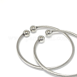 Браслеты-манжеты из нержавеющей стали 304 BJEW-G584-51P