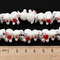 Бусы лэмпворк ручной работы LAMP-L079-02B