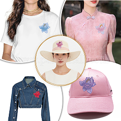 20 шт. 10-цветная ткань с рисунком лотоса&nbsp;PATC-AR0001-21