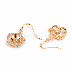 Латунные крючки для серьги из чистого циркония KK-S263-263-NF