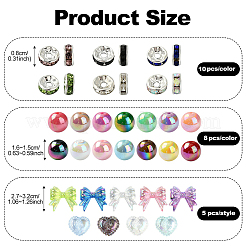 Наборы для самостоятельного изготовления украшений из акриловых бусин в виде банта&nbsp;DIY-YW0010-82