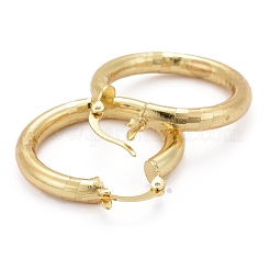 Латунные серьги обруча&nbsp;EJEW-P265-02G