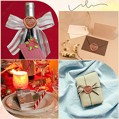 Сырая (непокрытая) восковая печать латунный пустой штамп&nbsp;AJEW-CP0007-44B