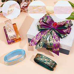 25 ярд двухцветной полиэстеровой пряжи DIY-WR0004-73