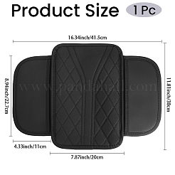 Coussin rectangulaire en cuir de vachette pour console centrale de voiture&nbsp;AJEW-CN0008-59