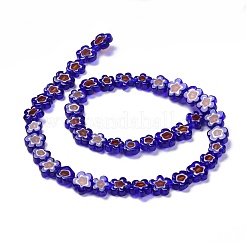 Millefiori a mano fili di perline di vetro&nbsp;LAMP-J035-10mm-50
