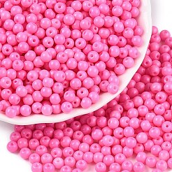 Непрозрачная выпечка окрашены стеклянные бусины&nbsp;DGLA-T004-03K