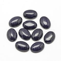 Cabochons en pierre bleue synthétique, teinte, ovale, 18x13x5mm