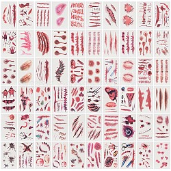 Gorgecraft 2 Sets 2 Style Body Art Tattoos Stickers, Removable Temporary Tattoos Paper Stickers, Mixed Patterns, 9.7x5.8x0.03cm, 30 sheets/set, 1 set/style