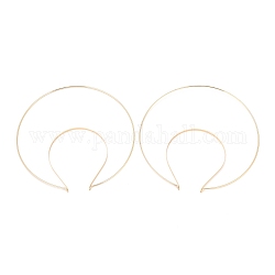 Fornituras de banda para el cabello de hierro, anillo doble, para lolita, accesorios de la corona, dorado, 215x213x5mm, diámetro interior: 143x120 mm