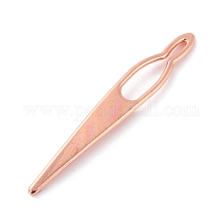Железные дреды linterlock иглы инструмент, инструмент для вязания крючком, розовое золото , 59x8.5x1.8 мм, отверстие : 5x23 мм