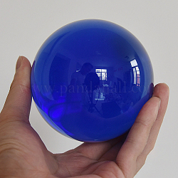 Glas Display Dekorationen, Kristallkugel, Runde, Blau, 40 mm