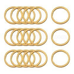 304 Stainless Steel Linking Ring, Ring, Golden, 12x0.8~1mm
