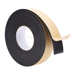 Strong Adhesion EVA Sponge Foam Rubber Tape, Anti-Collision Seal Strip, Black, 40x4mm, 5m/roll