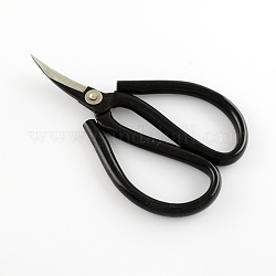 45# Carbon Steel Scissors, Black, 135x81x10mm