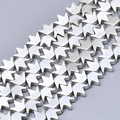 Гальванизировать немагнитных синтетический гематит бисер пряди G-S372-002-02S-1