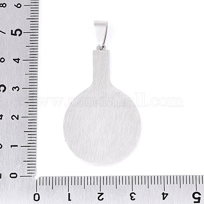 Подвески из нержавеющей стали с печатью 201 STAS-T066-86B-1