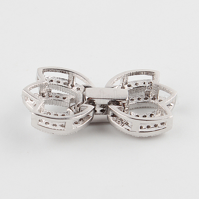 Цветок латунь микропаве из кубического циркония ZIRC-P003-28-1