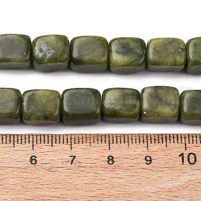 Природные китайский нефрит бисер пряди G-B155-D03-1