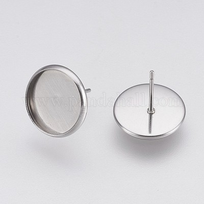 Серьги-гвоздики из нержавеющей стали 202 X-STAS-I088-E-02P-1