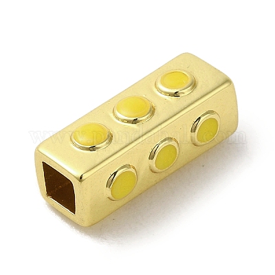 真鍮エナメルチューブビーズ 18KGP本金メッキ 直方体の 16x7x7mm 穴:3.5x3.5mmの通販 - PandaHall(パンダホール) 真鍮エナメルチューブビーズ 18KGP本金メッキ 直方体の 16x7x7mm 穴:3.5x3.5mmの通販 - PandaHall(パンダホール)