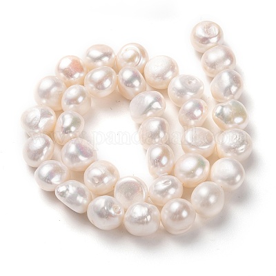 White Keshi Pearls 15 inch 55 beads