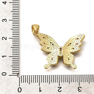 Реечное покрытие латунь микропаве кубический цирконий эмаль подвески KK-L226-003G-03-1