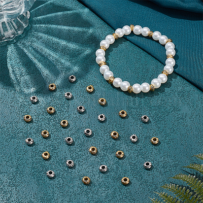 200 шт. 2 цвета бусины из сплава в тибетском стиле FIND-PH0021-70-1