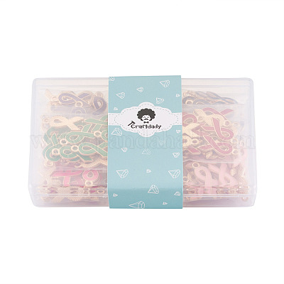 160шт 8 цвета сплава эмалевые подвески ENAM-CD0001-13-1