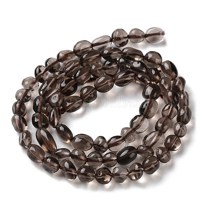 Натуральные ледяные обсидиановые бусинки&nbsp;G-C268-A07-6x8mm-1