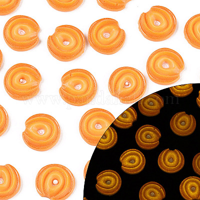 Кабошоны из светящейся смолы печенья CRES-T026-02C-1