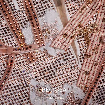 Preciosa® maxima кристалл круглые камни X-PRC-RBSS45-70010-1