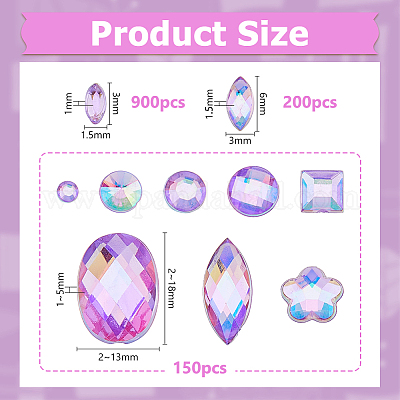 Акриловый кабошоны со стразами DIY-HS0001-63E-1