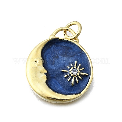 Латунные микро проложить кубического циркония подвески X-KK-V010-06G-01-1