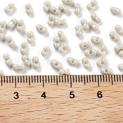 Выпечка краска стеклянные бусины SEED-A033-04R-1