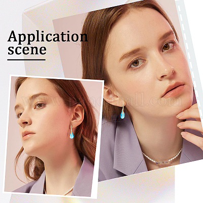 30 шт. латунная фурнитура для сережек-подвесок KK-BBC0008-54-1